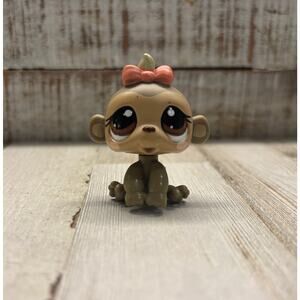 Littlest Pet Shop LPS Chimpanzee monkey Baby EUC